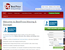 Tablet Screenshot of bestpricemoving.com